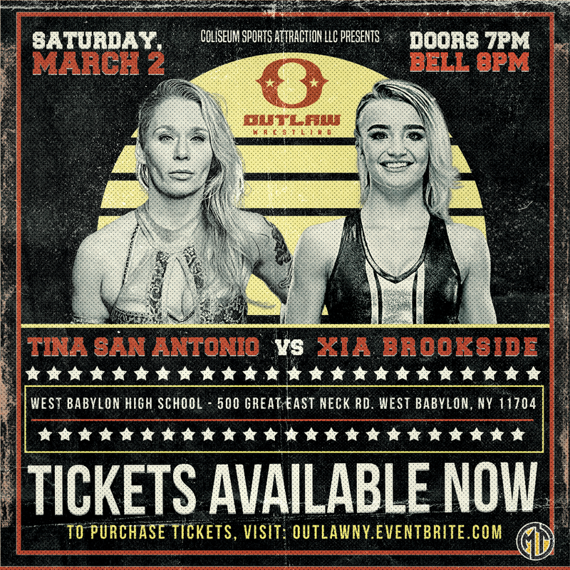 Outlaw wrestling with tina san antonio and xia brookside